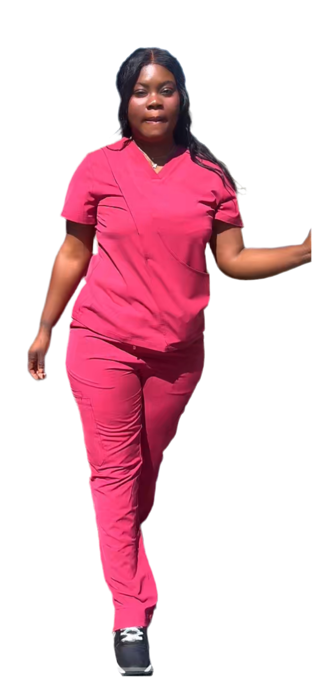 Zaria built side pouch burgundy